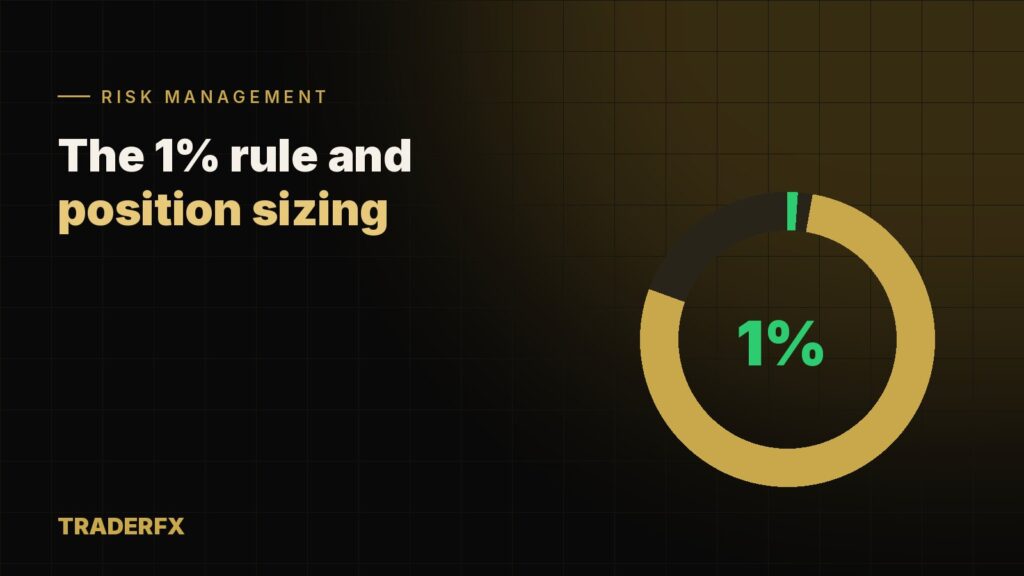 Position size and the 1% risk rule illustrated